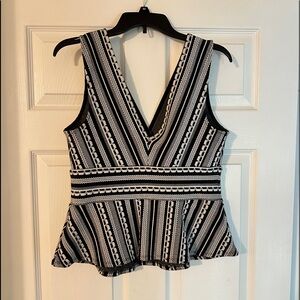 Black and White Anthropologie Top